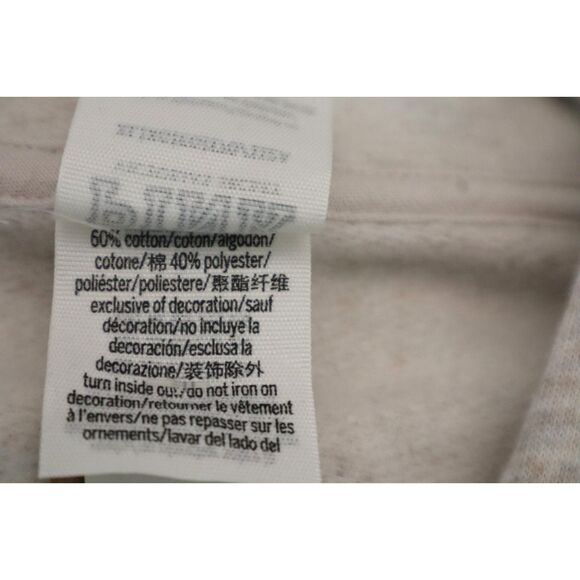 PINK x Victoria's Secret Women's Sz XL Oatmeal/Beige Everyday Cropped Hoodie - Picture 4 of 8